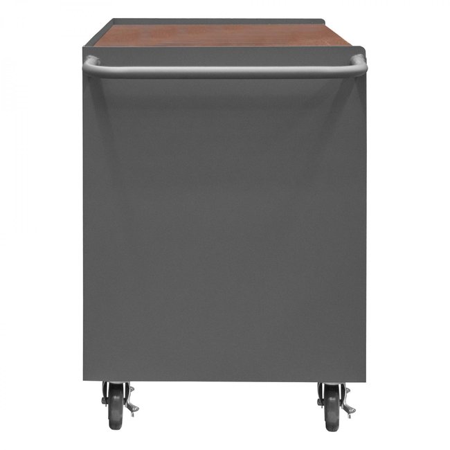 DURHAM MFG 3113-TH-95 Mobile Bench Cabinet, Hard Board Top