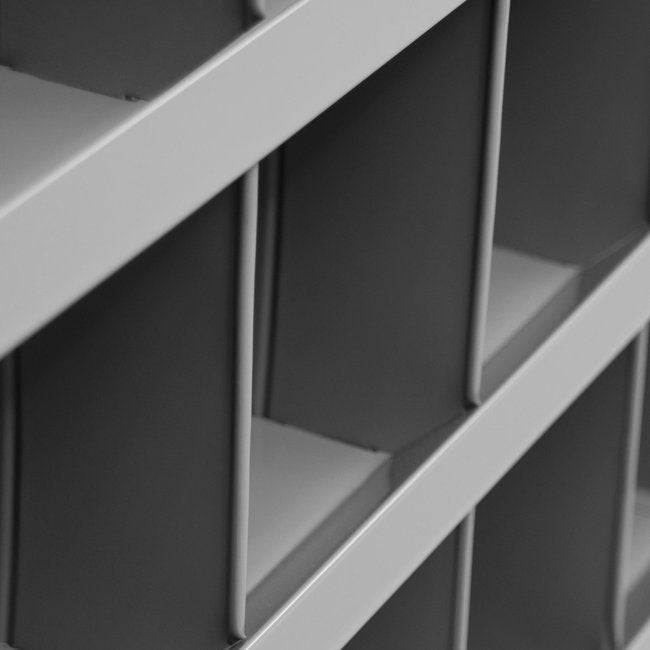 DURHAM MFG 358-95 12 in. Deep, 36 Opening Bin, Gray