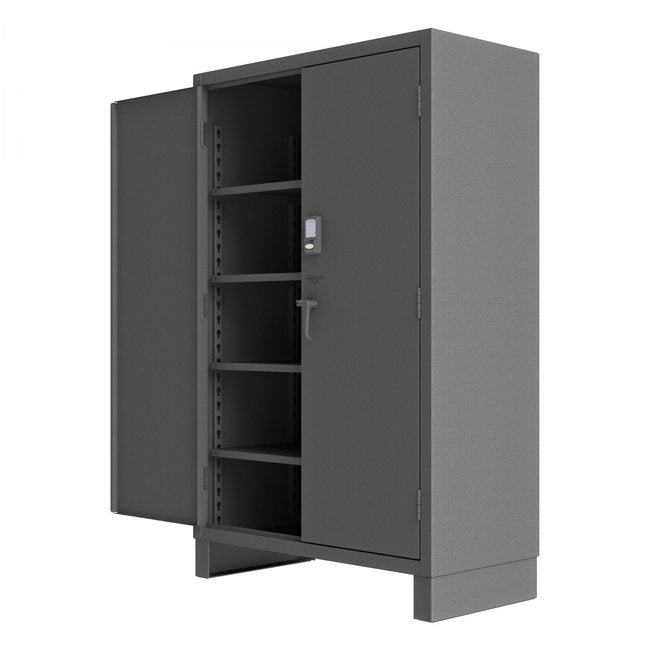 DURHAM MFG 3703CX-BLP4S-95 Access Control Cabinet, 4 Shelves