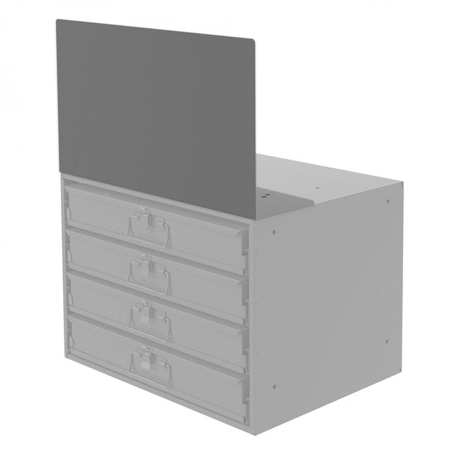 DURHAM MFG 376-95 Slide Rack Topper, Gray