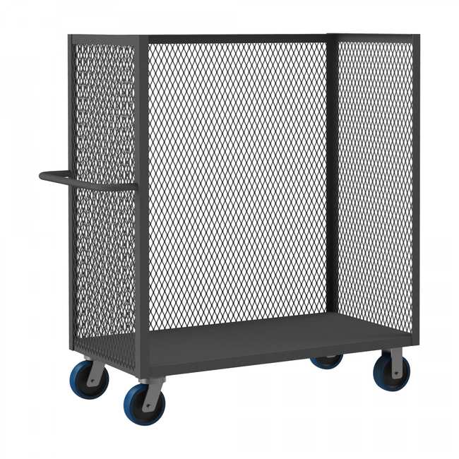 DURHAM MFG 3ST-EX3060-6PU-95 3 Sided Mesh Truck, Base Shelf Only