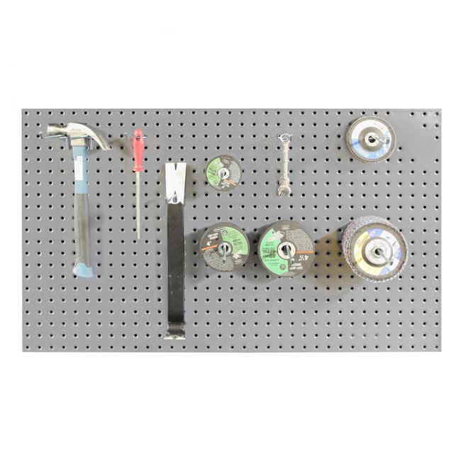 DURHAM MFG 915-95 Pegboard Panel, Wall Mountable, Gray