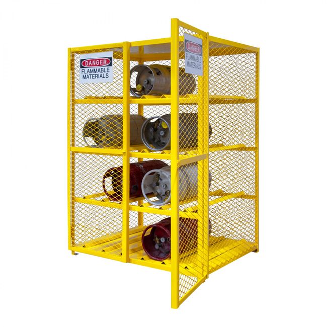 DURHAM MFG EGCC12-50 Horizontal Gas Cylinder Cabinet, Cap. 12