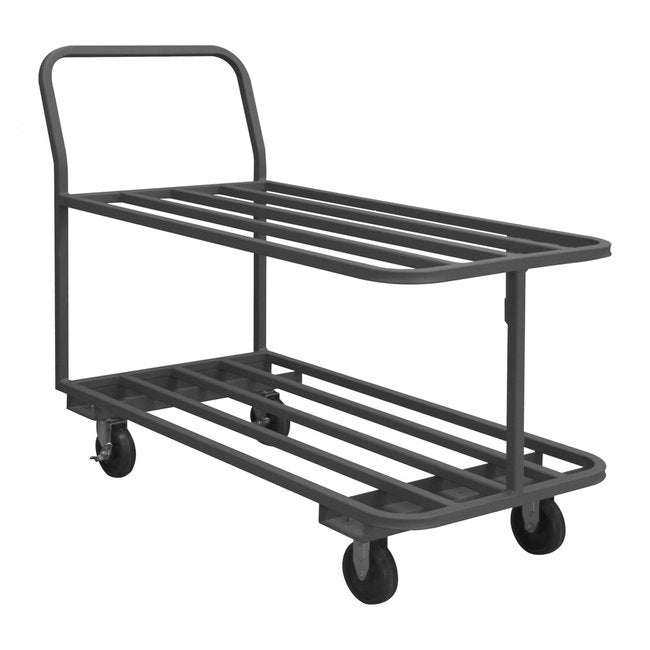 DURHAM MFG EPTT183625PO95 Platform Truck, 2 Shelves, 18 x 36