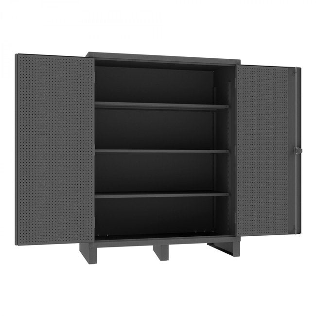 DURHAM MFG HDCP306078-3S95 Pegboard Cabinet, 3 Shelves