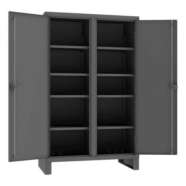 DURHAM MFG HDDS244878-8S95 Double Shift Cabinet, 8 Shelves