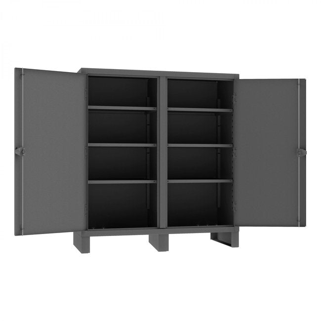 DURHAM MFG HDDS246066-6S95 Double Shift Cabinet, 6 Shelves