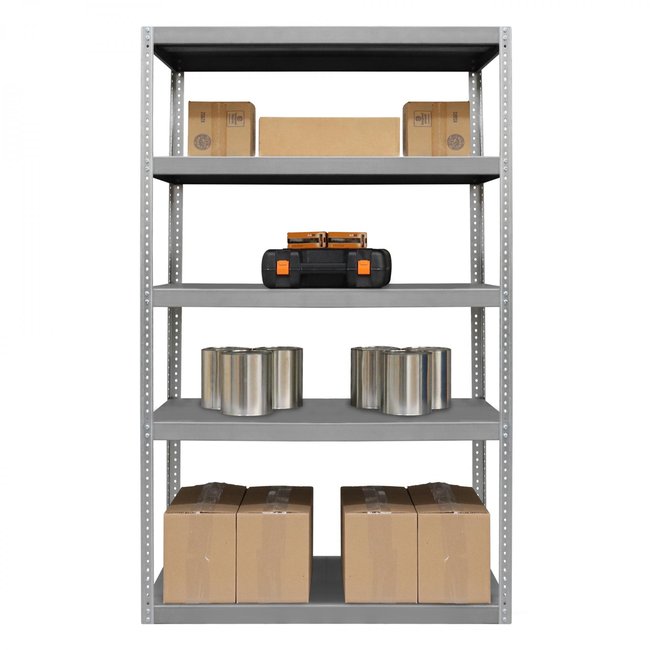 DURHAM MFG HDS-244872-95 Heavy Duty Shelving, 5 Shelves, Gray