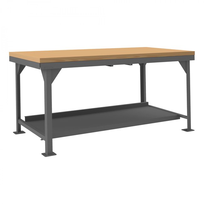 DURHAM MFG HDWB-MT-3672-95 Workbench, Maple Top, 72 x 36