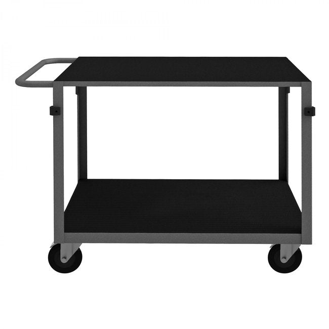 DURHAM MFG IC2436315PO95 Instrument Cart, 2 Flush Shelves