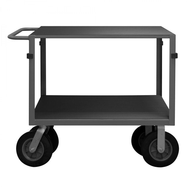 DURHAM MFG IC24368SPN95 Instrument Cart, 2 Flush Shelves