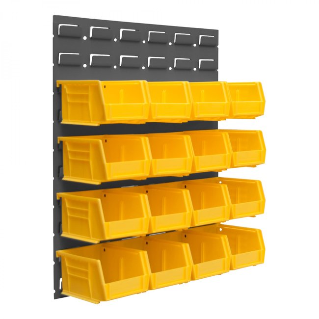 DURHAM MFG LPW-17.25X20-95 Wall Mountable, Louvered Panel Rack