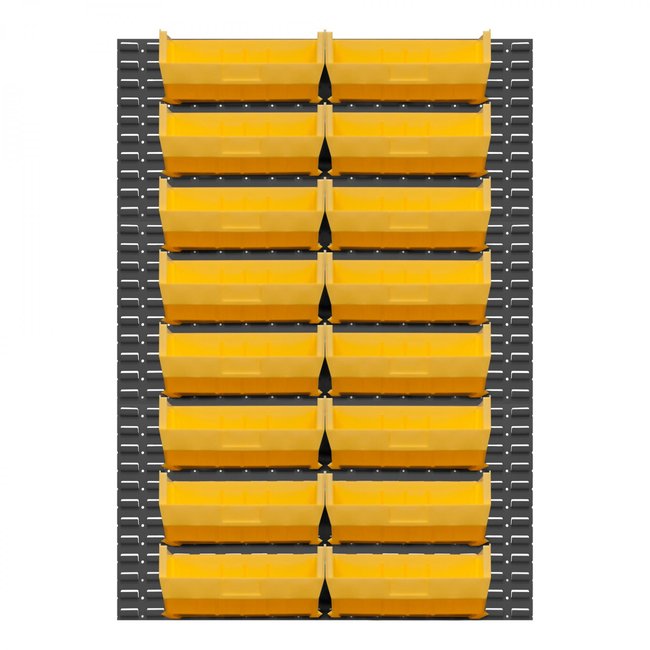 DURHAM MFG LPW-46X64-95 Wall Mountable, Louvered Panel Rack