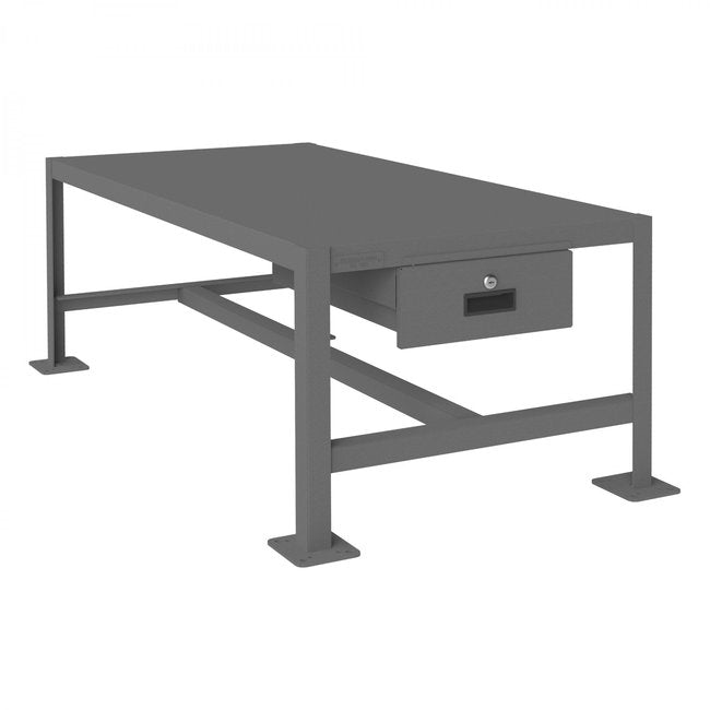 DURHAM MFG MTD244818-2K195 MT Workbench, 1 Shelf, 1 Drawer, 24 x 48