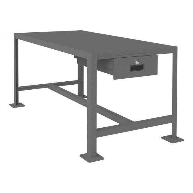 DURHAM MFG MTD244824-2K195 MT Workbench, 1 Shelf, 1 Drawer, 24 x 48