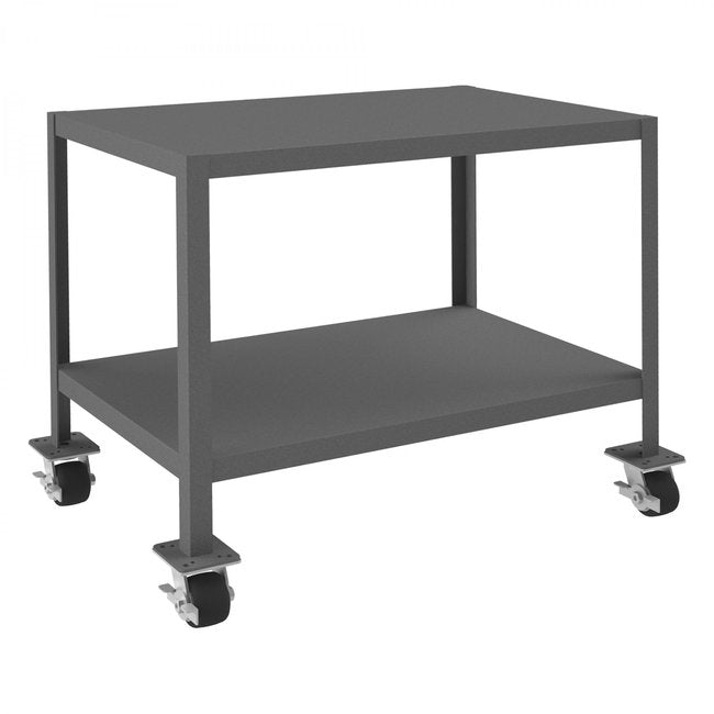 DURHAM MFG MTM243630-2K295 Mobile MT Workbench, 2 Shelves, 24 x 36