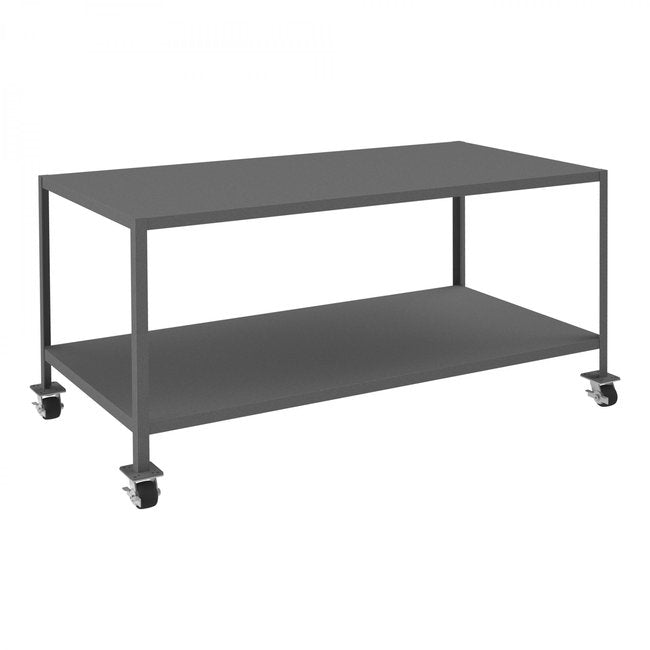 DURHAM MFG MTM367236-3K295 Mobile MT Workbench, 2 Shelves, 36 x 72