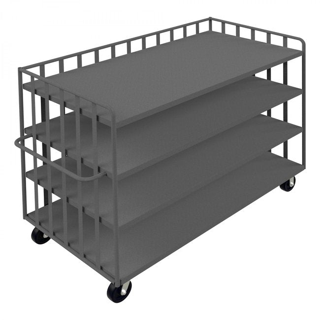 DURHAM MFG OPT-7236-95 Bulk Stock/Package Mover, 4 Shelves