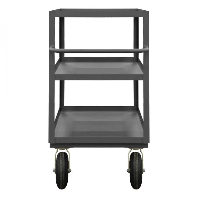 DURHAM MFG RICNM-243645-3-ALU-95 Instrument Cart, 3 Lipped Shelves