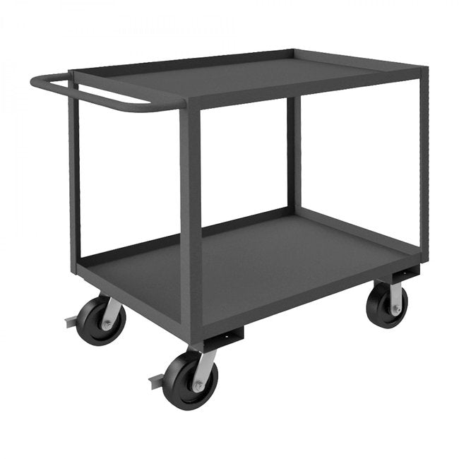 DURHAM MFG RSC-243636-2-3K-6PHSB-95 Stock Cart, 2 Shelves, 24 x 36