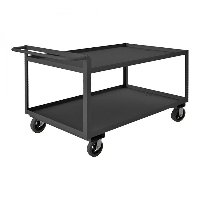 DURHAM MFG RSCR243636ALU6MR95 Stock Cart, 2 Shelves, Raised Handle