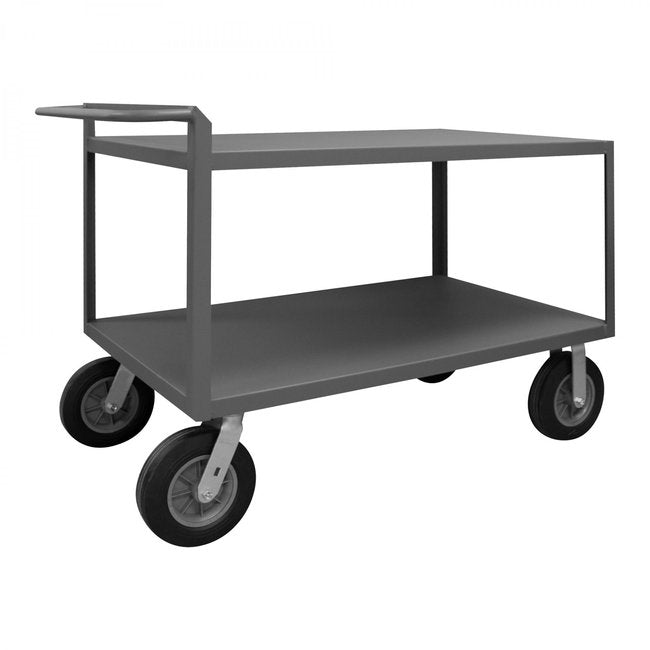 DURHAM MFG RSCR244838ALD10SPN95 Stock Cart, 2 Shelves, Raised Handle