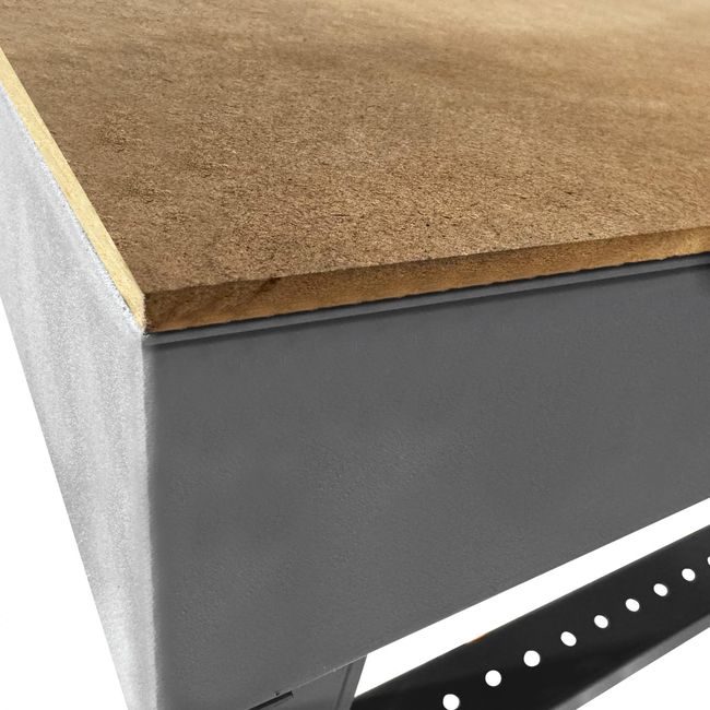 DURHAM MFG WBF-TH-48120-95 Adjustable Height Workbench, 120 x 48