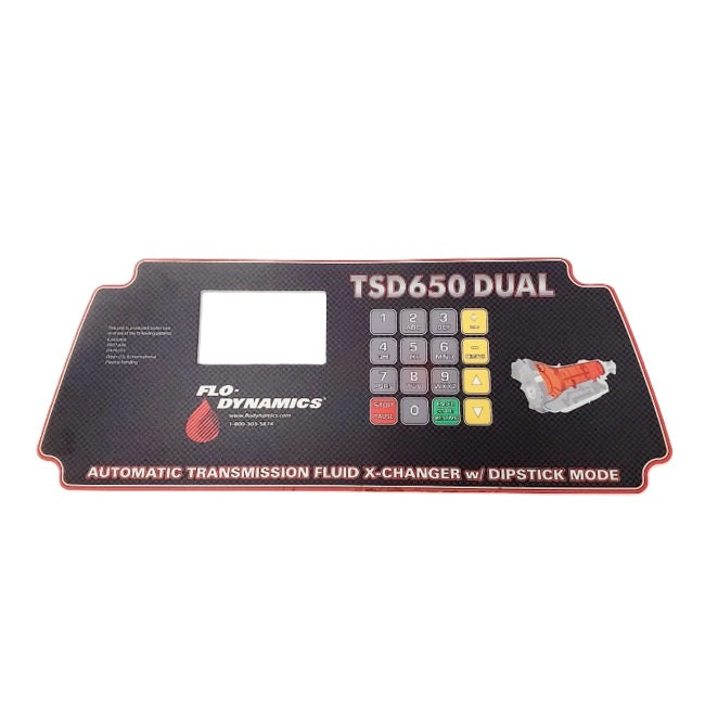 Flo-Dynamics 942001 Overlay Sticker – TSD650 Control Panel