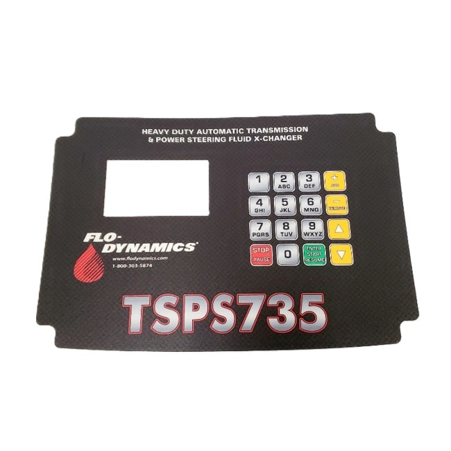 Flo-Dynamics 943083 Overlay Sticker – TSPS-735 Control Panel