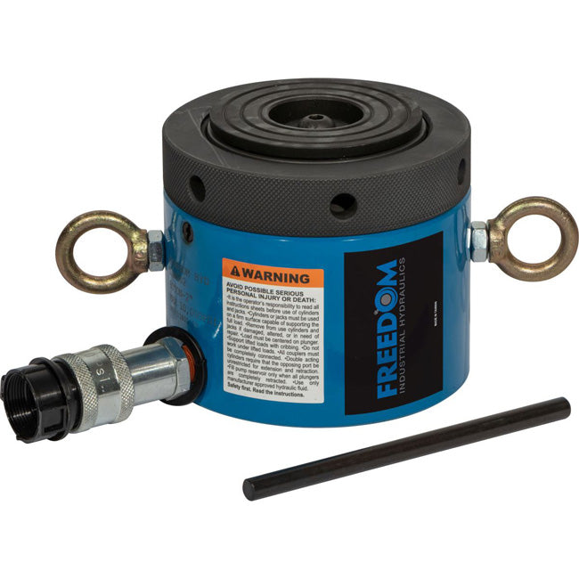 Freedom Hydraulics 60 Ton Low Profile Locknut Cylinder, 2.00In. Stroke