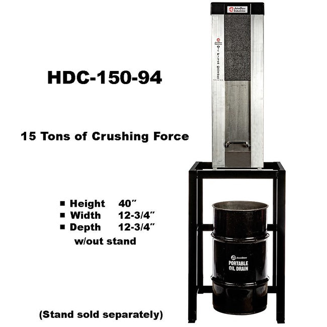 JohnDow Truck Oil Filter Crusher - Heavy-Duty Truck P/N: HDC-150-94