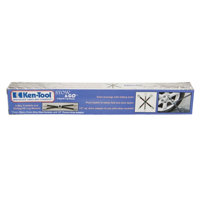 Ken-Tool 35636 Stow & Go™ 4-Way HD Lug Wrench