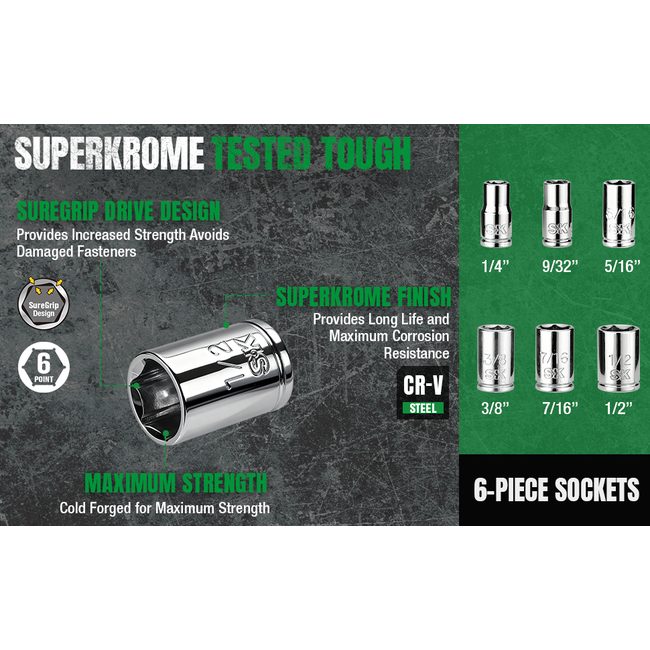SK Tools SK03450 1/4 in. Drive, 24 Piece Mini Ratcheting Bit Set 6