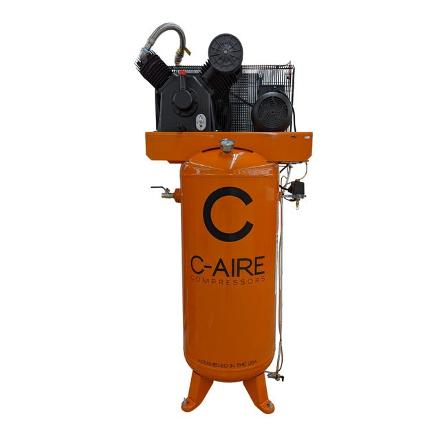 C-Aire 5 HP 60 Gallon Simplex Air Compressor PN K050V060 | K050H060 