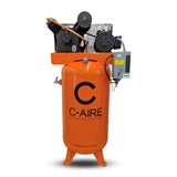 C-Aire 5 HP 80 Gallon Simplex Air Compressor PN A050V080 | A050H080 