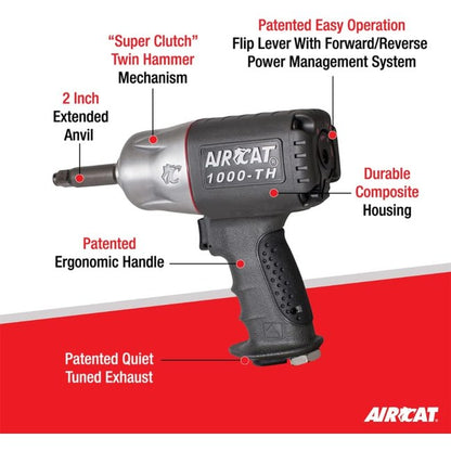 AIRCAT 1000 Th 2 1 2 Composite Impact Wrench With 2 Extended Anvil