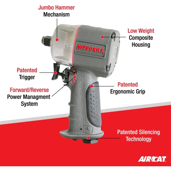 AIRCAT 1056 Xl 1 2 Nitrocat Composite Compact Impact Wrench