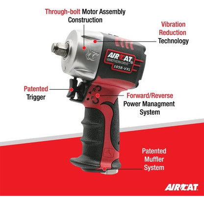 AIRCAT 1058 Vxl 1 2 Vibrotherm Drive Composite Compact Impact Wrench