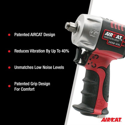 AIRCAT 1059 Vxl 3 8 Vibrotherm Drive Composite Compact Impact Wrench