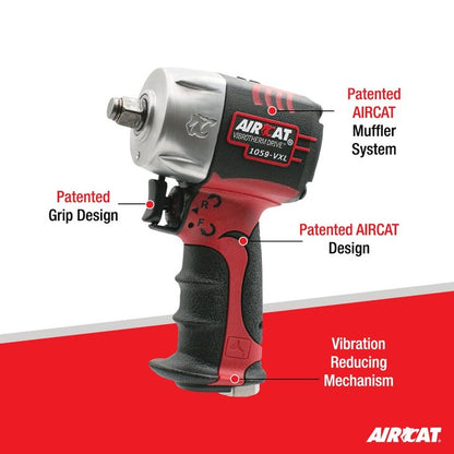AIRCAT 1059 Vxl 3 8 Vibrotherm Drive Composite Compact Impact Wrench