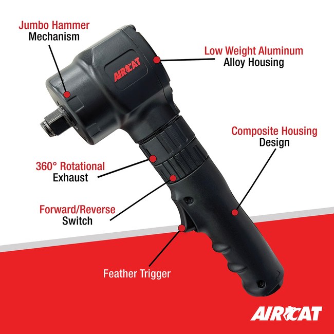 AIRCAT 1070 1 2 Angle Impact Wrench