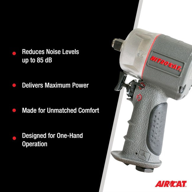 AIRCAT 1076 Xl 3 8 Nitrocat Composite Compact Impact Wrench