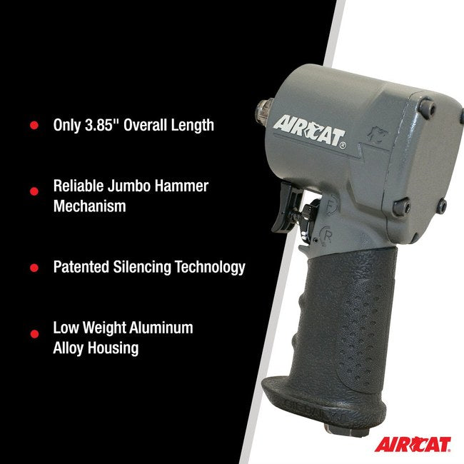 AIRCAT 1077 Th 3 8 Stubby Impact Wrench