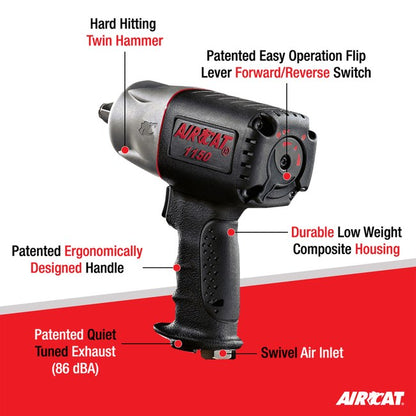 AIRCAT 1150 1 2 Composite Impact Wrench 4