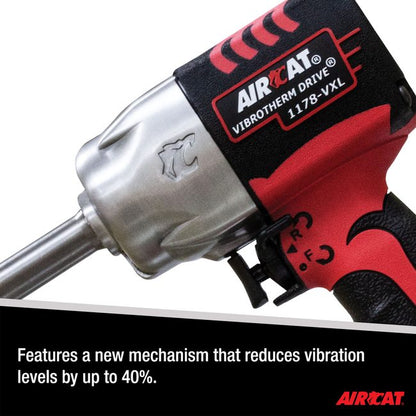 AIRCAT 1178 Vxl 2 1 2 Vibrotherm Drive Composite Impact Wrench With 2 Extended Anvil