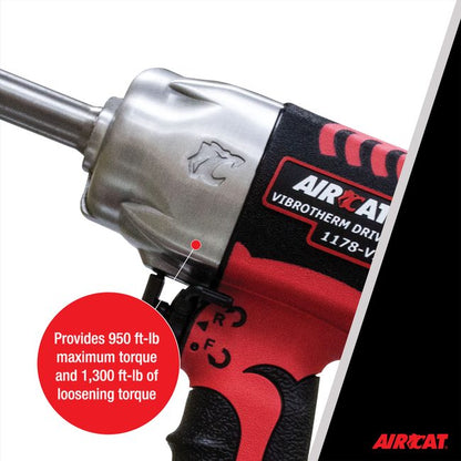 AIRCAT 1178 Vxl 2 1 2 Vibrotherm Drive Composite Impact Wrench With 2 Extended Anvil