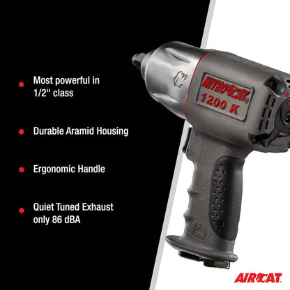 AIRCAT 1200 K 1 2 Twin Clutch Impact Wrench