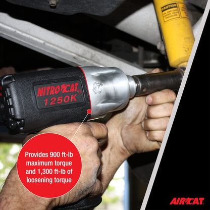 AIRCAT 1250 K 1 2 Nitrocat Composite Twin Clutch Impact Wrench