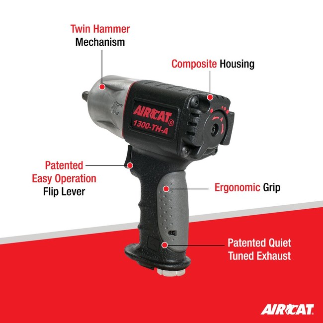 AIRCAT 1300 Th A 3 8 Composite Impact Wrench