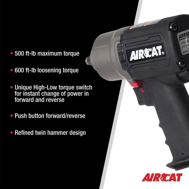 AIRCAT 1350 Xl 3 8 Composite High Low Torque Impact Wrench